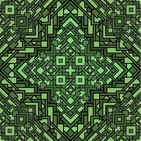 Ethnic seamless mosaic pattern — Stock Vector