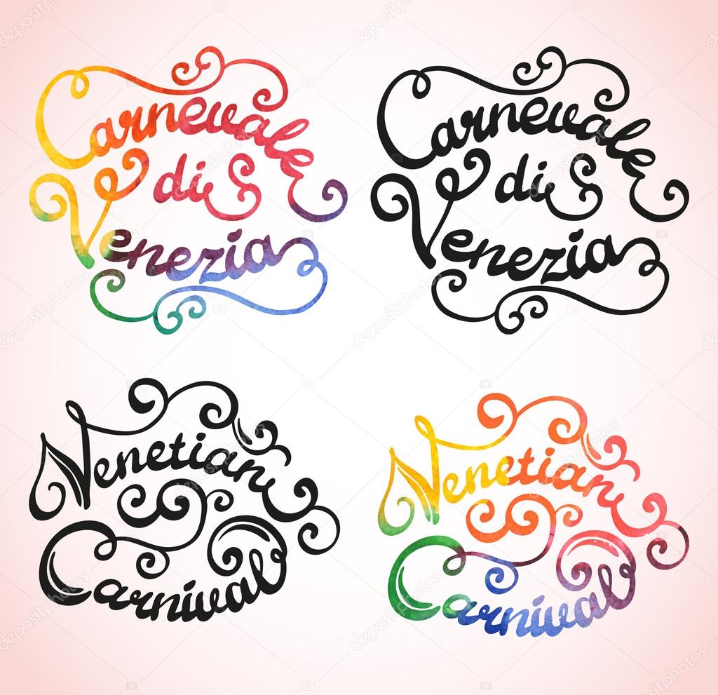 Carnaval veneciano de letras . Vector de stock #63858321 de ©Irina_Oksenoyd, image size:1024x991