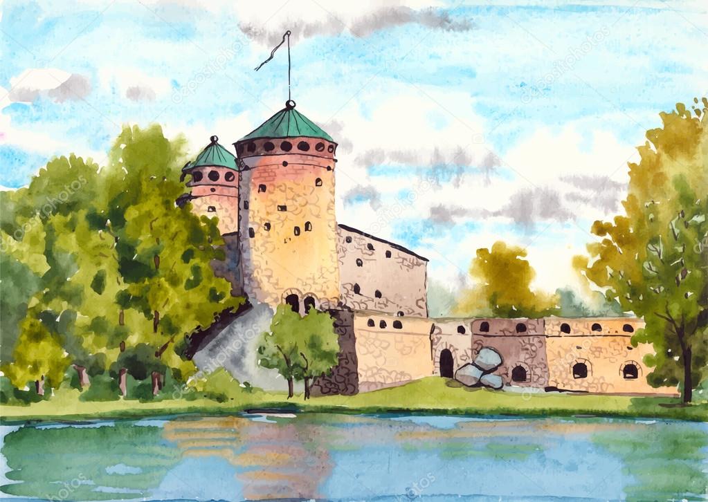 Olavinlinna fortress (Medieval castle)