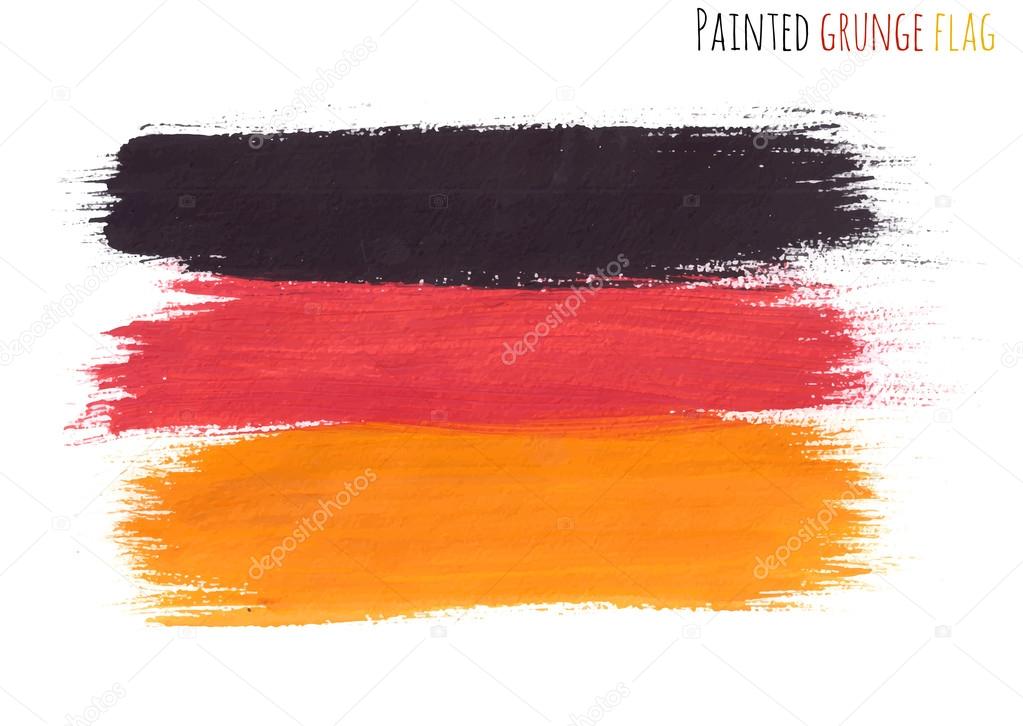 Painted grunge German flag