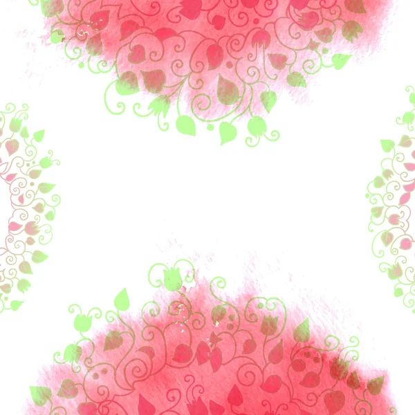 Aquarel floral achtergrond — Stockvector