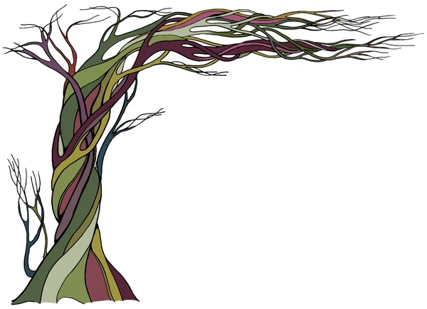 Starożytnego drzewa gołe — Wektor stockowy
