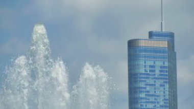Buckingham Çeşmesi görünümü Chicago şehir manzarası