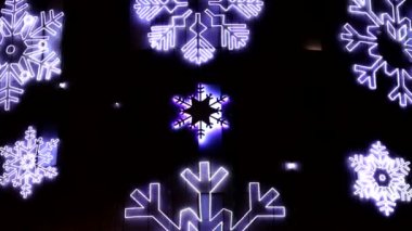 LED Noel kar taneleri dekorasyon detay