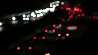 Karayolu trafik araba bulanık geceleri