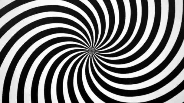 Black and White Spiral Spinning