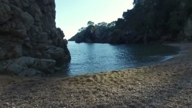 Bozulmamış Akdeniz Beach hava ateş
