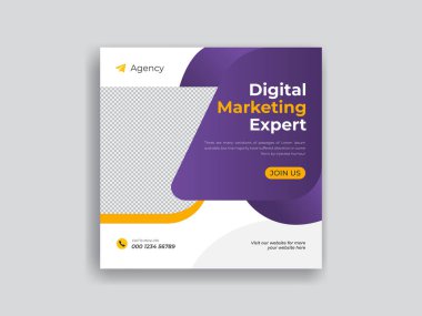 Kurumsal İş Sosyal medya paylaşımı reklam tasarım şablonu