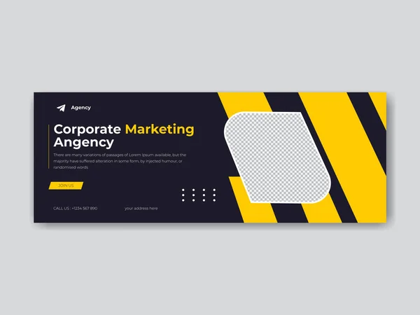 Social Media Cover Und Post Business Promotion Banner Design Anzeigen — Stockvektor