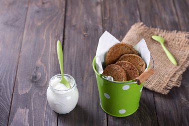 Vejetaryen yulaf ezmesi Pancake