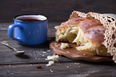 Paskalya ekmek ahşap tablo