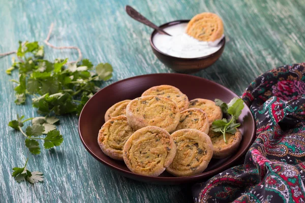 Індійська картопля булочки — стокове фото
