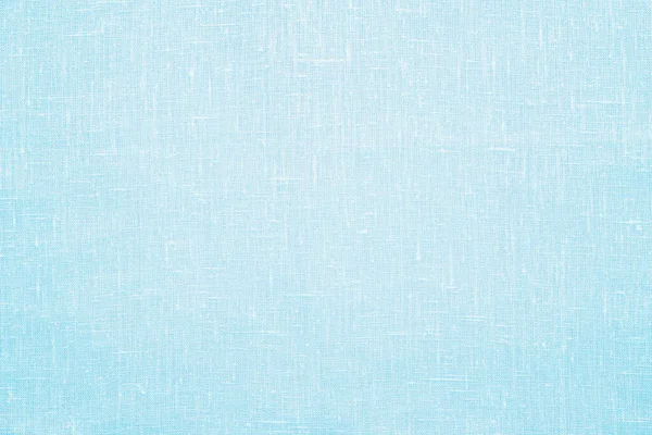 Light blue linen pastel fabric, textile texture or background, closeup, top view, horizontal