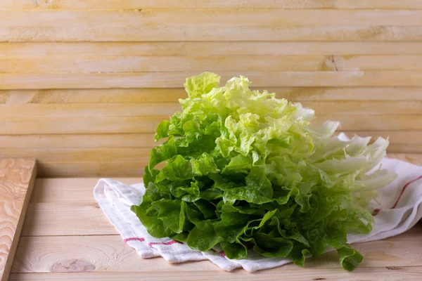 Зеленый органический салат — стоковое фото