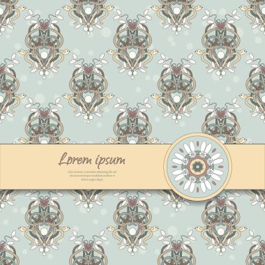 Sorunsuz arka plan ve şerit kartı