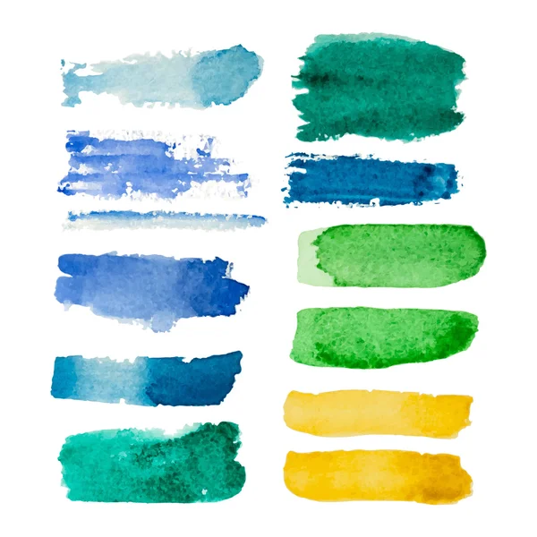 Suluboya vektör dikdörtgen noktalar kümesi