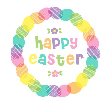 Paskalya yumurtaları çelenk