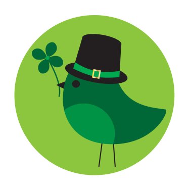 Saint Patricks Günü kuş 