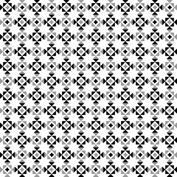 Motivo geometrico in bianco e nero — Vettoriale Stock
