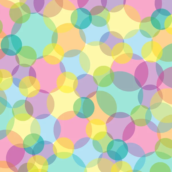 Pastel abstracte cirkels patroon — Stockvector