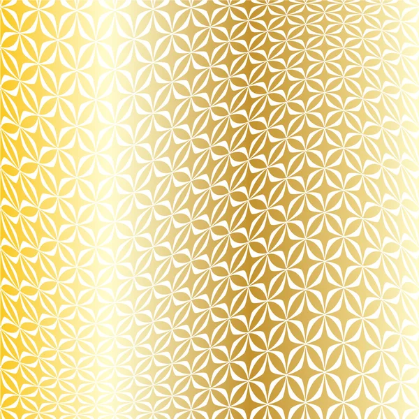 Golden warped geometric pattern — Stock Vector