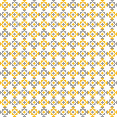 turuncu ve gri yorgan desen