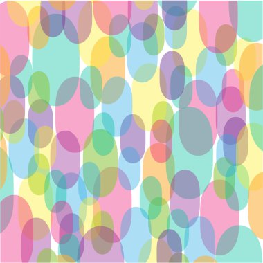 Oval soyut şekiller desen 