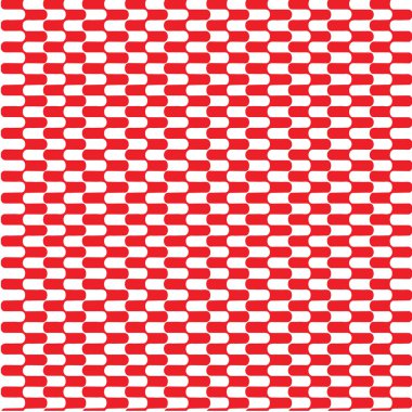 Kırmızı ve beyaz soyut desen