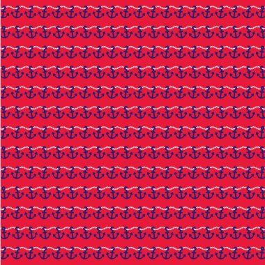 Deniz çapa çizgili desen