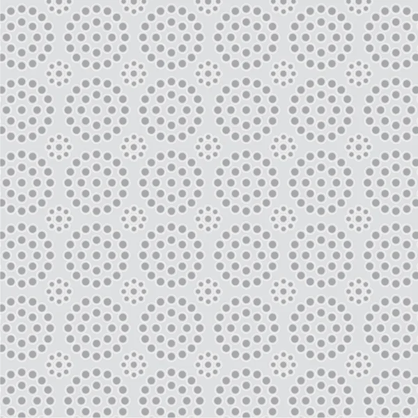 Grey eyelet circles pattern — Stock Vector