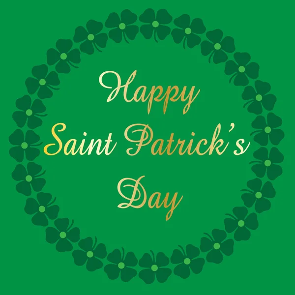 Saint Patrick ημέρα στεφάνι — Διανυσματικό Αρχείο