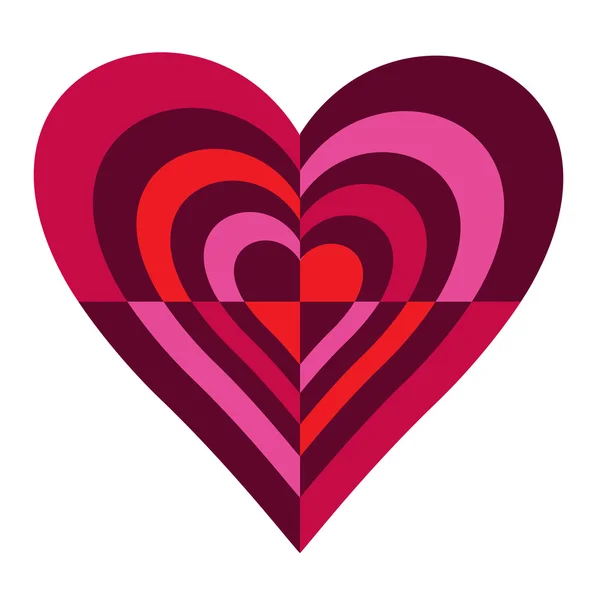 Abstract valentine heart symbol — Stock Vector