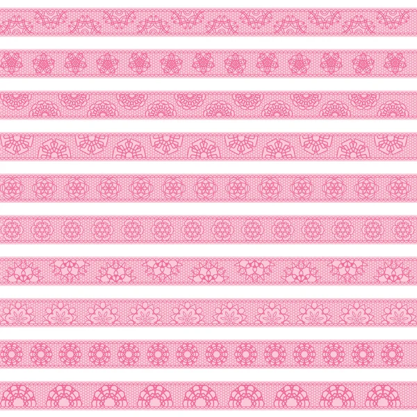 Ροζ lace σύνορα — Διανυσματικό Αρχείο