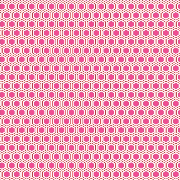 ピンクのハニカム セル パターン — ストックベクタ