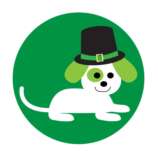 Saint patrick's Day dog — Stock Vector