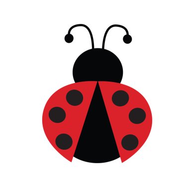 çizgi film renkli uğur böceği