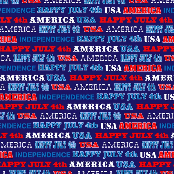 アメリカ独立記念日のパターン — ストックベクタ