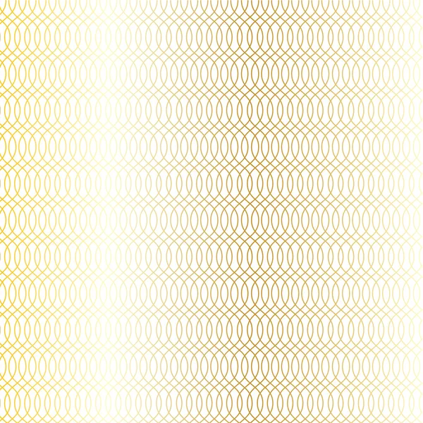 Motif de treillis ondulé doré — Image vectorielle