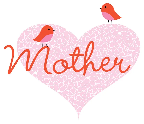 Dia das mães cartão de saudação — Vetor de Stock