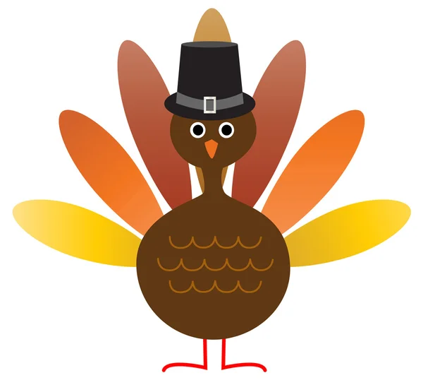 Thanksgiving day Turkije — Stockvector