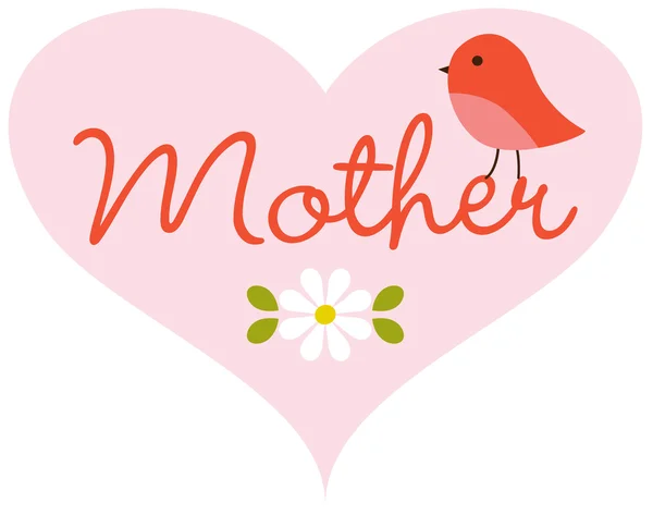 Carte de voeux fête des mères — Image vectorielle