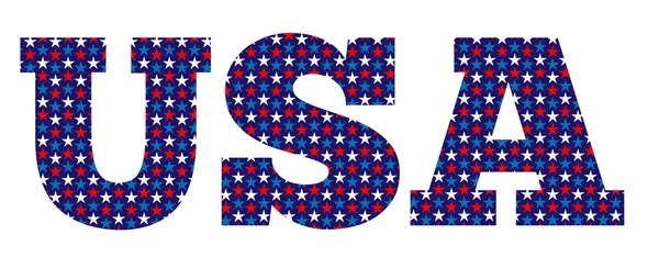 USA sign with decorative pattern — Stock Vector