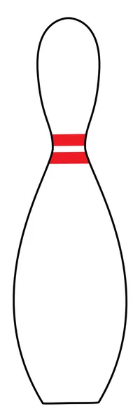 Bowling pin illustration — Stock Vector