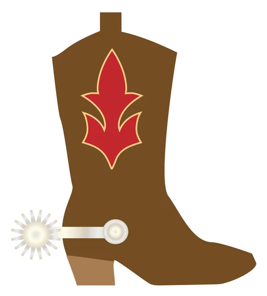 Cowboy boot illustration — Stock Vector