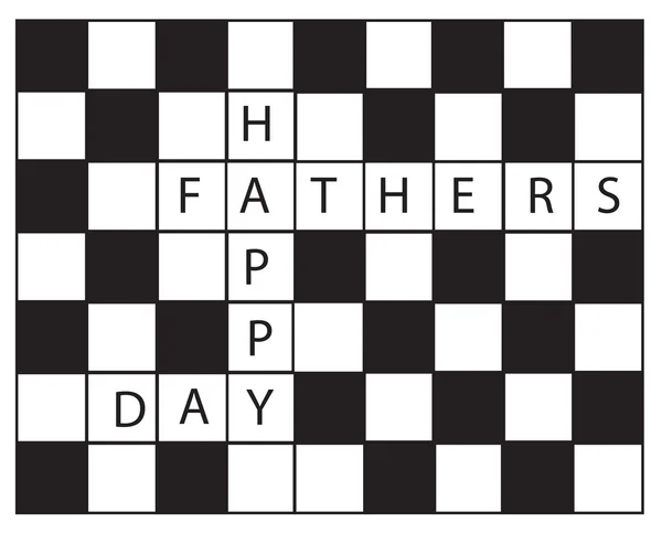 Vatertag Kreuzworträtsel — Stockvektor