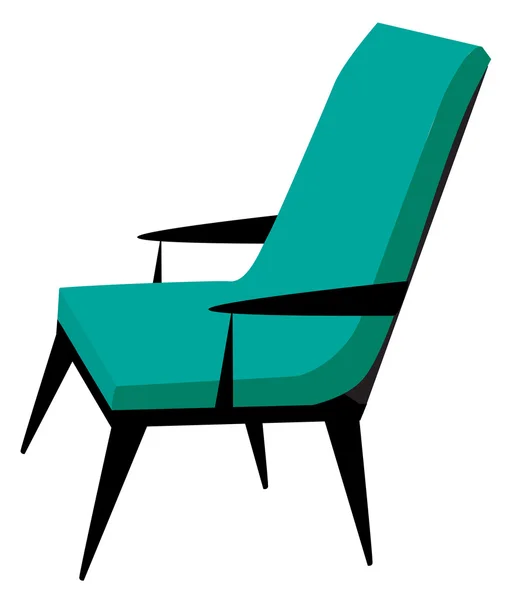 Cadeira moderna azul — Vetor de Stock