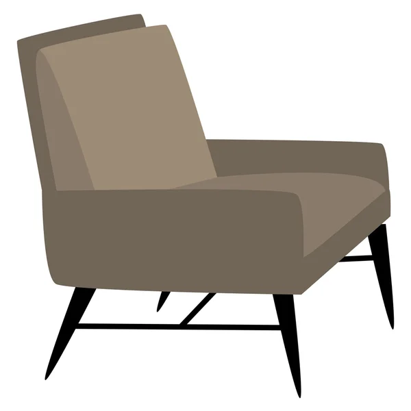 Gray modern chair — Stock Vector