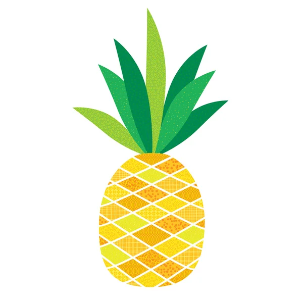 Taze ananas illüstrasyon