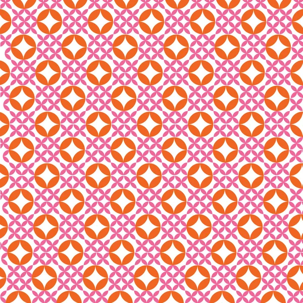 Cercle orange rose géométrique — Image vectorielle