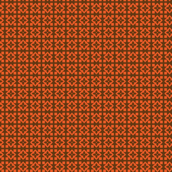 Seamless autumn square geometric pattern — Stock Vector